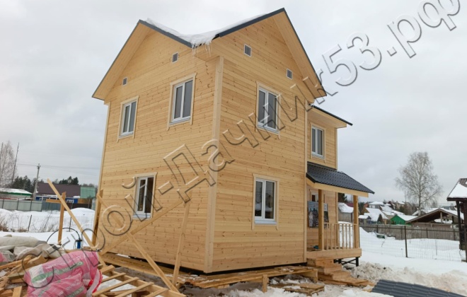 2 Каркасно-щитовой дом  Д-112, 8х6м, 82 М², Московская область, город Солнечногорск. (3)